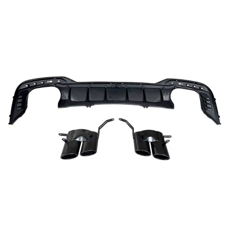 Rear Diffuser Audi A4 2020+ Look RS4 Black