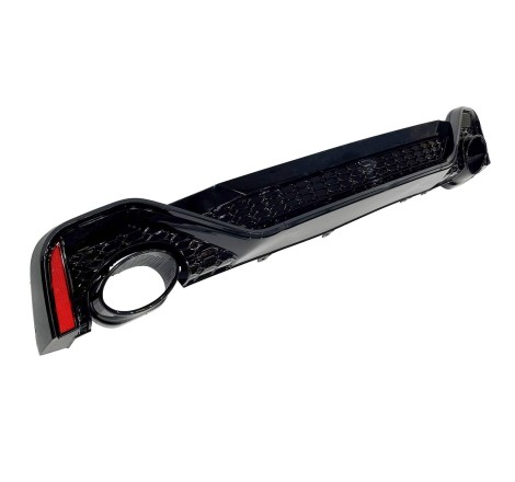 Difusor Trasero Audi A6 / A6 Avant C8 19-21 Look RS6 Negro brillante Para TCA0259