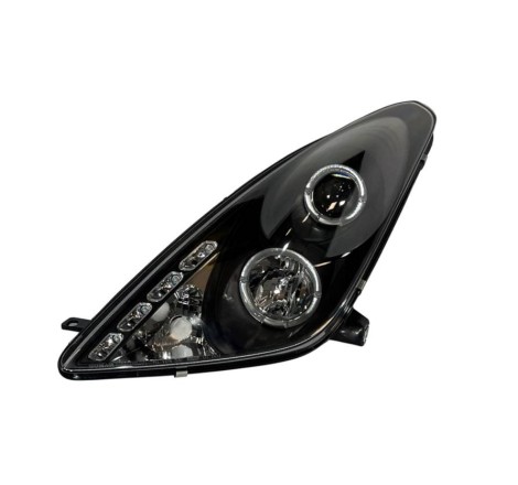 Fanali Anteriori Angel Eyes Toyota Celica '01 Black