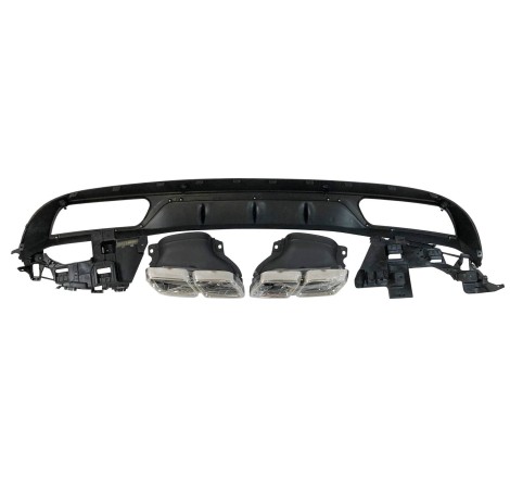 DIFFUSORE POSTERIORE MERCEDES W205 2014-2018 LOOK C63 ABS