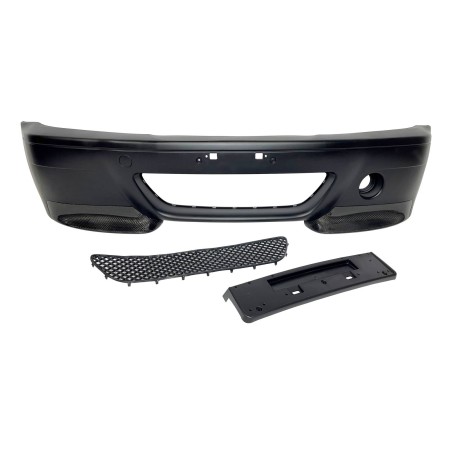 Front Bumper BMW E46 Look M3 CSL Type With Carbon Fibre Tips