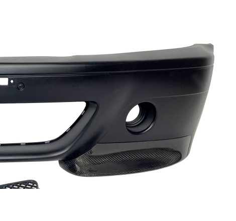 Front Bumper BMW E46 Look M3 CSL Type With Carbon Fibre Tips