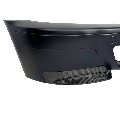 Front Bumper BMW E46 Look M3 CSL Type With Carbon Fibre Tips