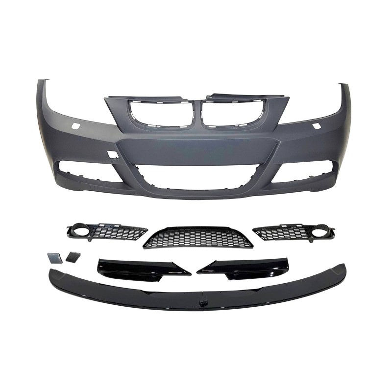 Paragolpes Delantero BMW E90 / E91 05-08 Look M-Tech Spoiler Lavafaros ABS