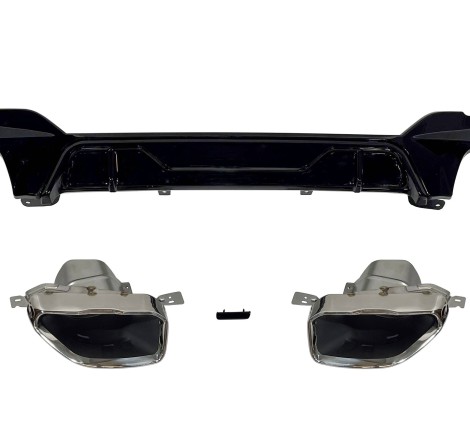 Difusor Trasero BMW G20 / G21 340 Look M Performance Brillante Negro