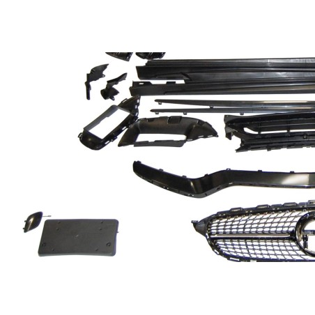 Body Kit Mercedes W205 4d 2014-2021 Look C63 2019 Diamond