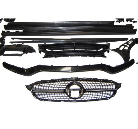 Body Kit Mercedes W205 4d 2014-2021 Look C63 2019 Diamond
