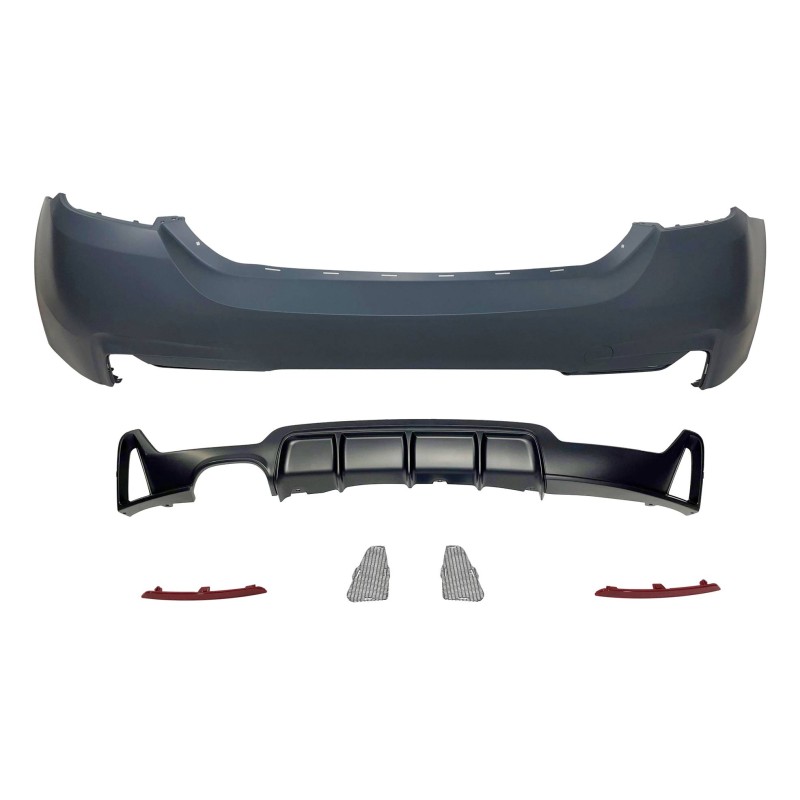 Paragolpes Trasero BMW F32 / F33 / F36 Look M Performance 1 Salida doble
