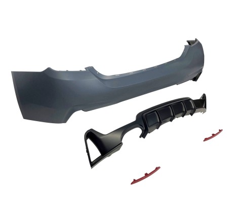 Paragolpes Trasero BMW F32 / F33 / F36 Look M Performance 1 Salida doble