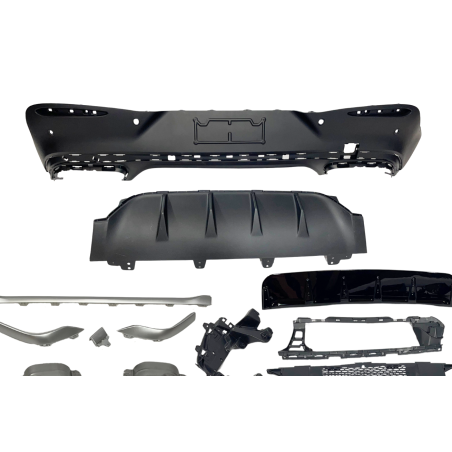 Rear Diffuser Mercedes C254 GLC 2023+ Coupe look AMG GLC63