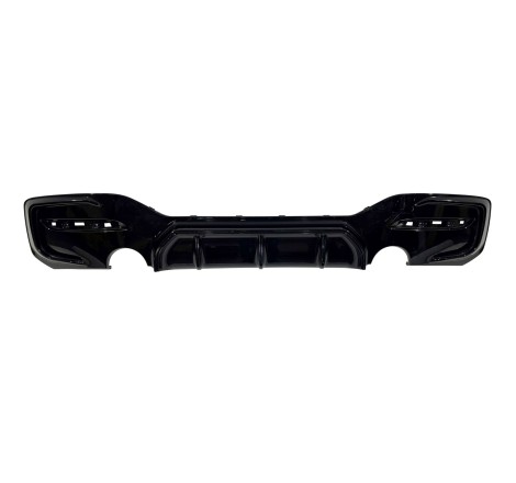 Rear diffuser BMW F20 / F21 LCI 15-18 Competition 2 Exhaust Glossy Black