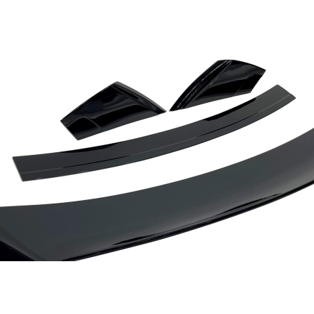 Spoiler Ford Mustang 2015-2020 Look GT350 II Nero lucido