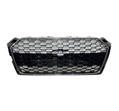 Parrilla Audi A5 18-20 Look RS5 Chrome Negro brillante Cámara