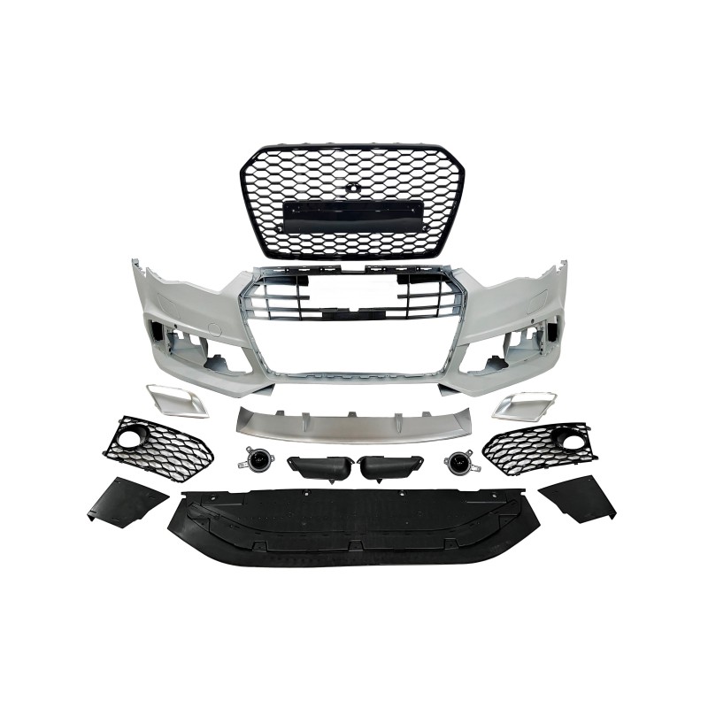 Front Bumper Audi A6 2015-2018 C7 Look RS6 Camera