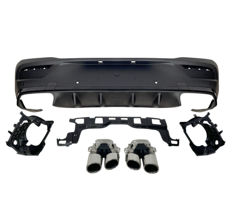 Diffusore Posteriore Mercedes C167 GLE 2020 Terminali Look E53 Black