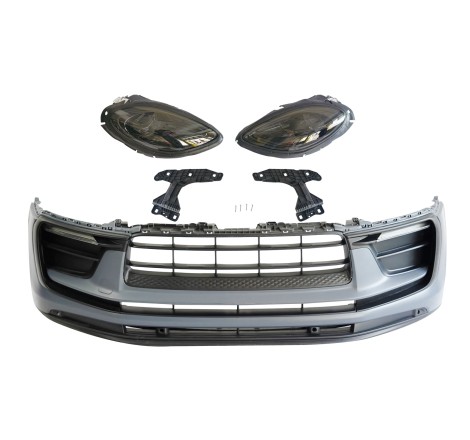 Front Bumper Porsche Macan 2014-2018 Look 2023 Headlamps