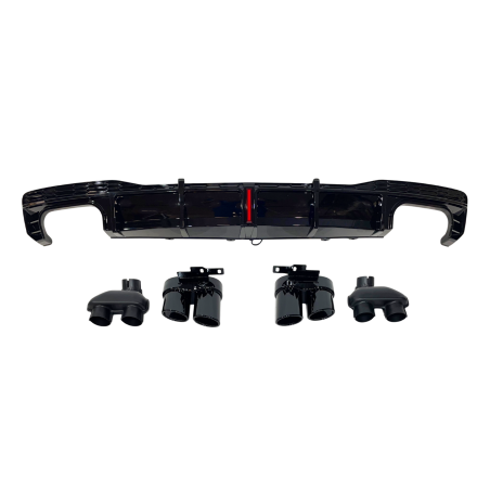 Difusor Trasero Audi A7 C8 2019-2024 Look S7 para SLine
