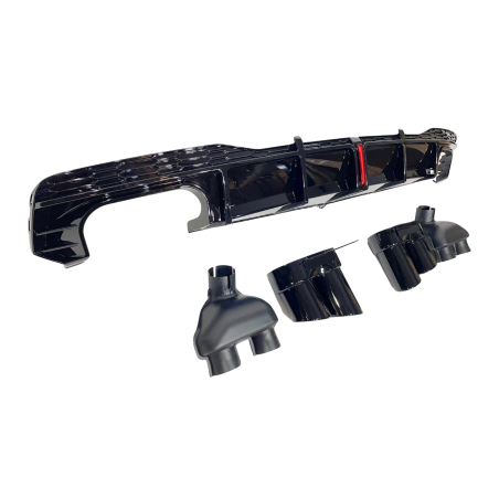 Difusor Trasero Audi A7 C8 2019-2024 Look S7 para SLine