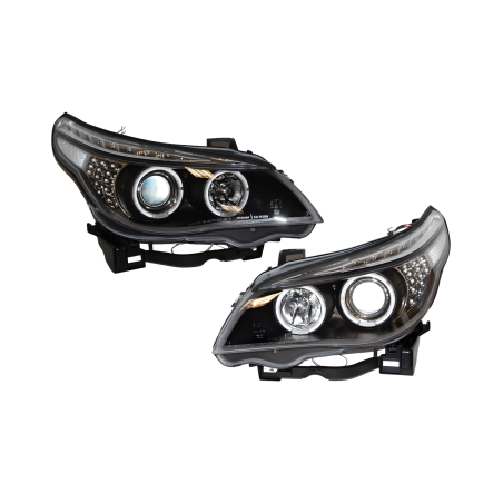 Faros Delanteros Luz De Dia BMW E60 / E61 '03-'07 Intermitente Led