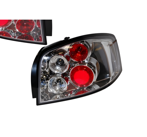 Set Of Rear Tail Lights Audi A3 2003-2008 Lexus Chromed