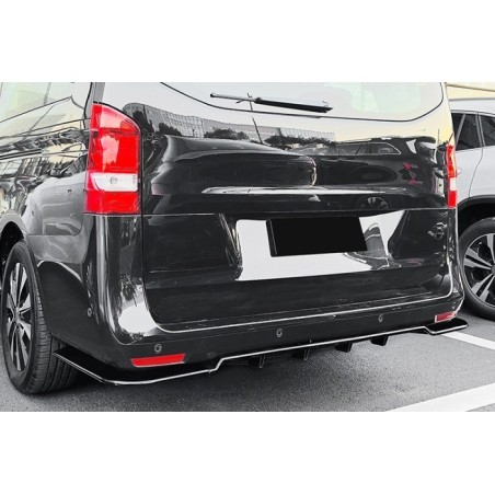 Difusor Trasero Mercedes W447 Negro Brillante