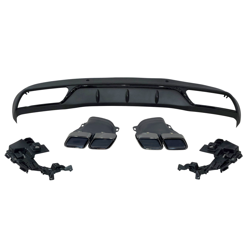 Rear Diffuser Mercedes W205 2014-2018 4D / SW Look C63 ABS