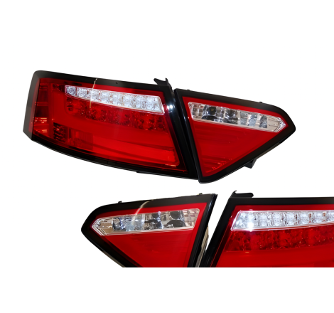 Pilotos Traseros Audi A5 2-4P 07-09 Led Red Cardna Intermitente Led