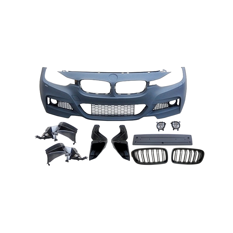 Paraurti Anteriore BMW F30 / F31 Look M-Tech ABS Griglie Fendinebbia