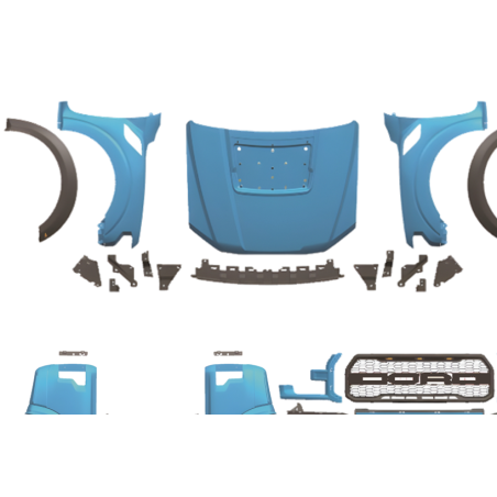Body Kit Ford Ranger 2012-2021 Look F150