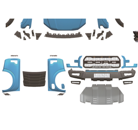 Kit De Carrocería Ford Ranger 2012-2021 Look F150