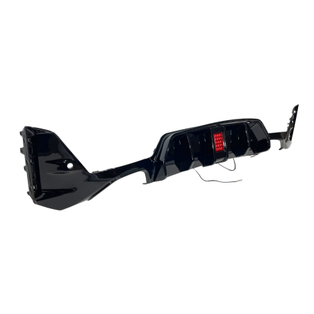 Diffusore Posteriore BMW G20 / G21 LCI 2023+ Look Competition Nero lucido Luce freno a led