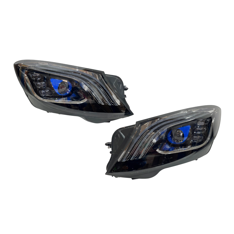 Faros Delanteros Mercedes W222 Look Facelift Black