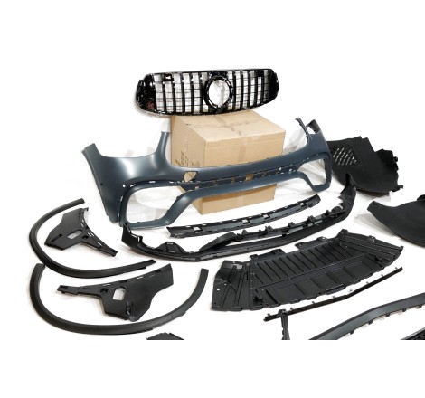 Paraurti Anteriore Mercedes X253 / C253 GLC 2020-2022 look AMG GLC63 Black