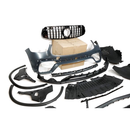 Front Bumper Mercedes X253 / C253 GLC 2020-2022 look AMG GLC63 Black