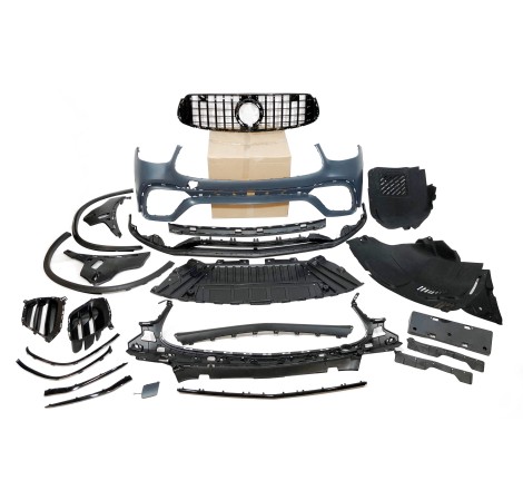 Paragolpes Delantero Mercedes X253 / C253 GLC 2020-2022 look AMG GLC63 Black