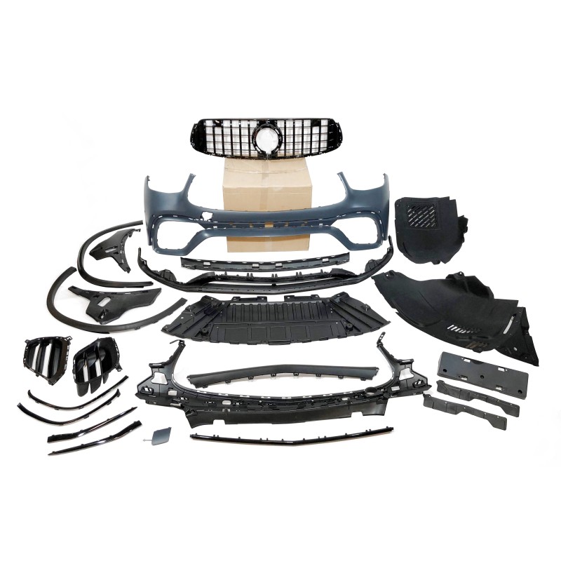 Front Bumper Mercedes X253 / C253 GLC 2020-2022 look AMG GLC63 Black