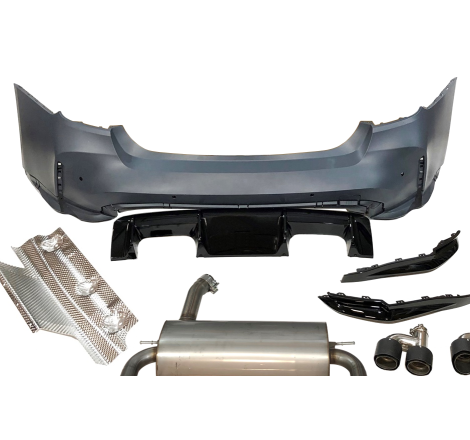 Paraurti Posteriori BMW F30 Look G80, Scarico