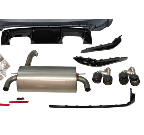 Paraurti Posteriori BMW F30 Look G80, Scarico