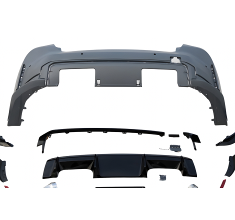 Paraurti Posteriori BMW G20 Look G80, Scarico