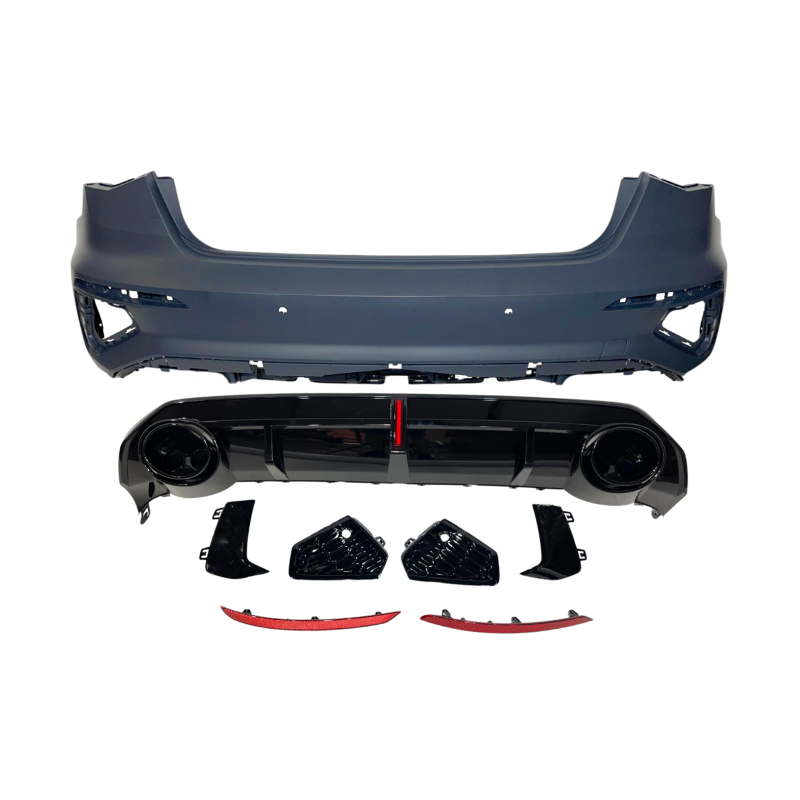 Rear Bumper Audi A3 Sportback 2019-2024, Look RS3 Led