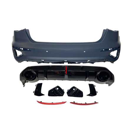 Rear Bumper Audi A3 Sportback 2019-2024, Look RS3 Led