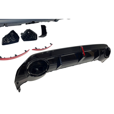 Rear Bumper Audi A3 Sportback 2019-2024, Look RS3 Led