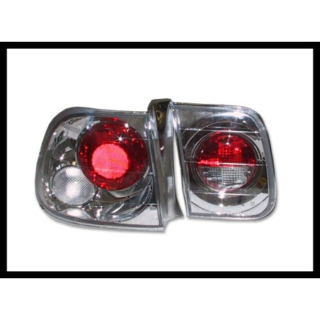 Set Of Rear Tail Lights Honda Civic 1996 4-Door Lexus Chromed