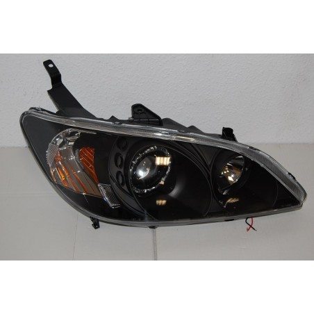Fari Angel Eyes Honda Civic '04 4P. Nero