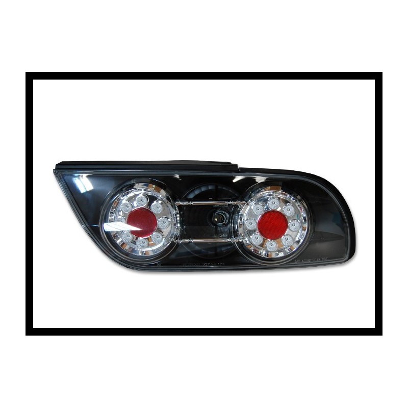 Set Of Rear Tail Lights Nissan 180, Led Black