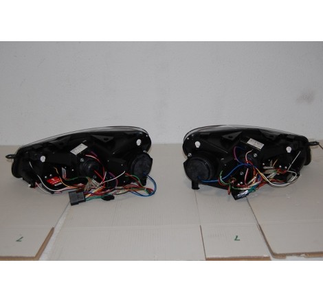 Faros Delanteros Luz De Dia Real Volkswagen Golf 6 2009-2012 Black