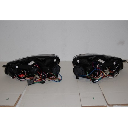 Faros Delanteros Luz De Dia Real Volkswagen Golf 6 2009-2012 Black