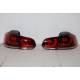 Set Of Rear Tail Lights Cardna Volkswagen Golf 6 Look R32 Led Red Lightbar