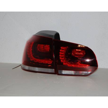 Set Of Rear Tail Lights Cardna Volkswagen Golf 6 Look R32 Led Red Lightbar