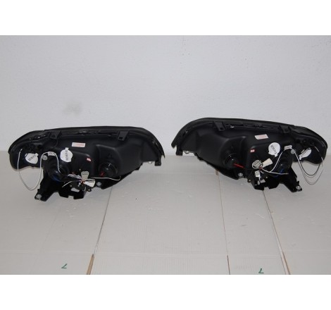 Faros Delanteros Ojos De Angel BMW X5 '01 Black
